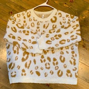 Leopard print sweater